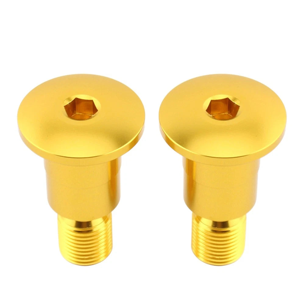2pcs Handlebar Grip Bar End Caps for Yamaha FZ1 FAZER (2006–2015) Gold