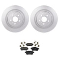Hella Rear Vented Rotors & Low-Met Brake Pad Kit for Mercedes X166 (2013–2019)