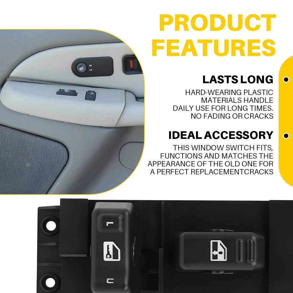 Power Window Switch for Chevrolet Silverado 1500 2500 GMC Yukon (2000)