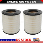 2X Air Filter for Freightliner Columbia (RS3518) (AF25139M, P185069, P527682)
