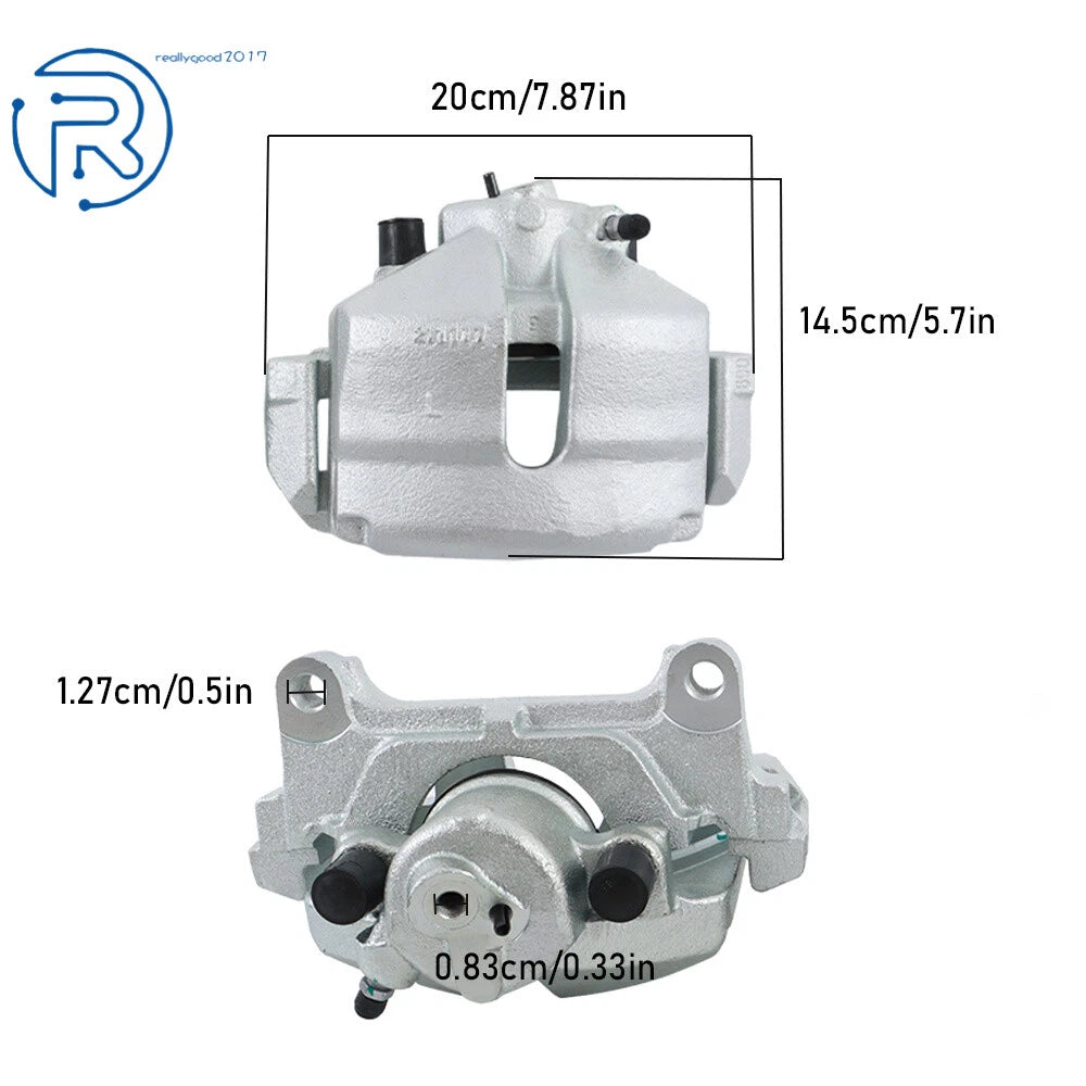 LH & RH Brake Caliper w/Bracket for Audi TT Quattro (2009–2015) & A3 (2006–2013)