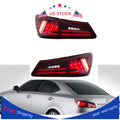 Red LED Tail Lights Pair for Lexus IS350 IS F IS250 (2006–2012)