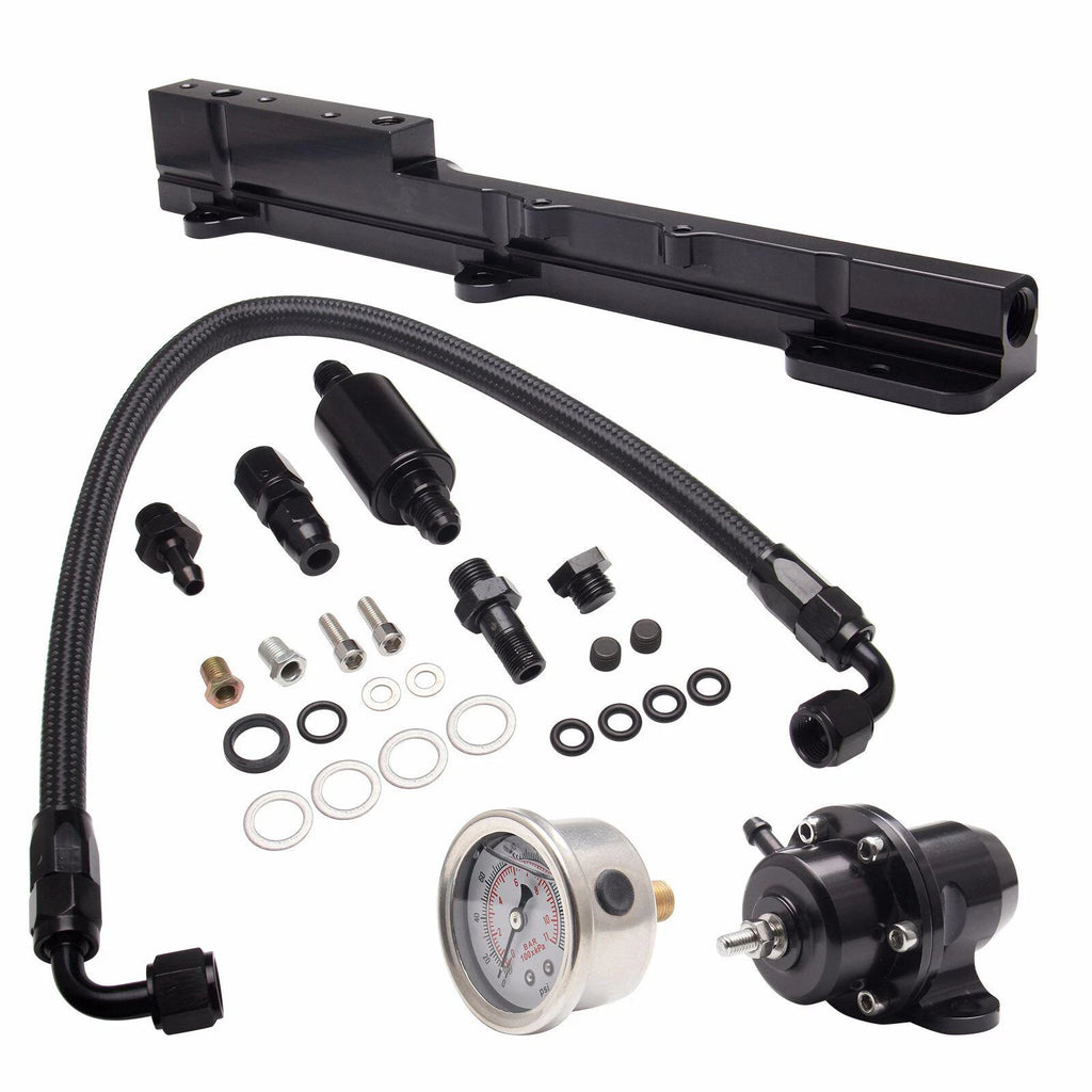 Fuel Pressure Regulator & Rail Line Kit for B-Series B16 B18 B20 Si LS GSR
