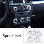 5 x Plating Dash Knob Rings for Land Rover Discovery (2010-2016)