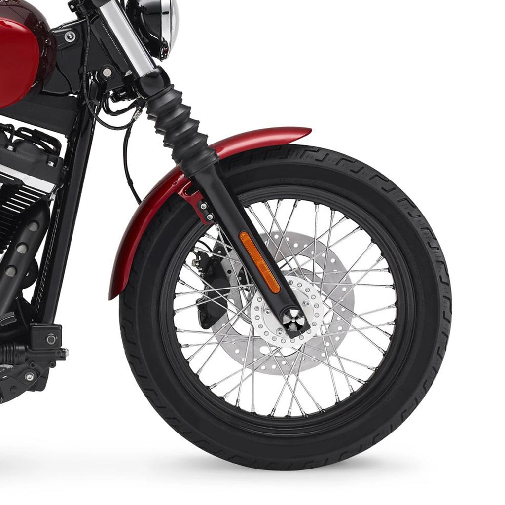 Set of 4 Front Axle Cap Nut Covers for Harley Dyna (2011–2017) & Sportster (2009–2022) Aluminum