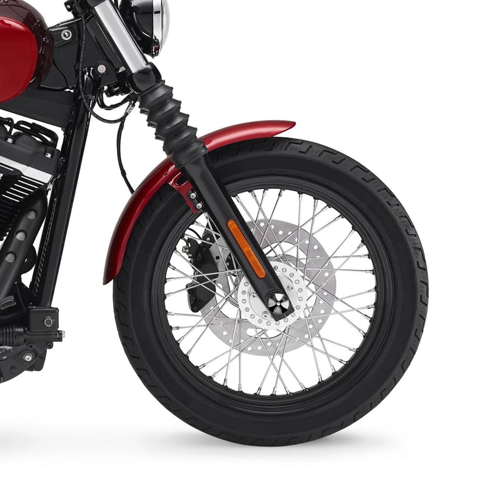 Set of 4 Front Axle Cap Nut Covers for Harley Dyna (2011–2017) & Sportster (2009–2022) Aluminum
