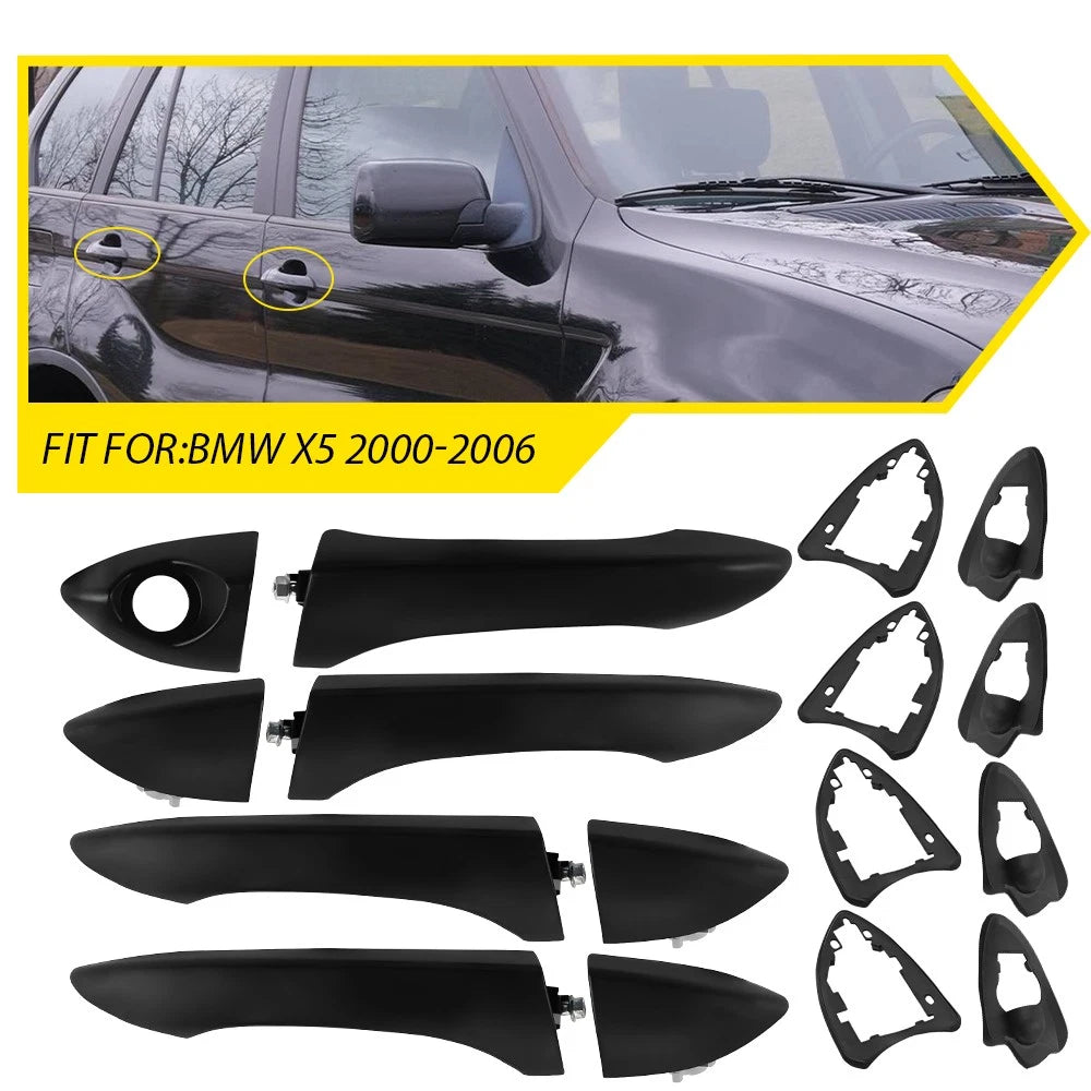 Set of 4 Exterior Door Handles for BMW X5 (2000–2006)
