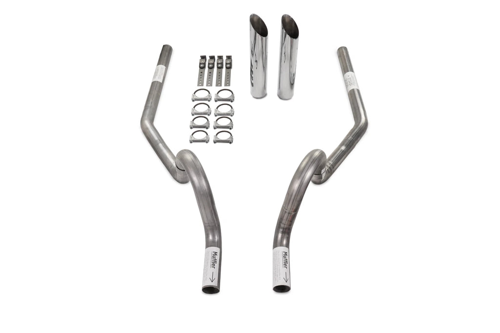 2.5" Dual Exhaust Kit for GM A Body (1964–1972) Rear Exit SW Tip