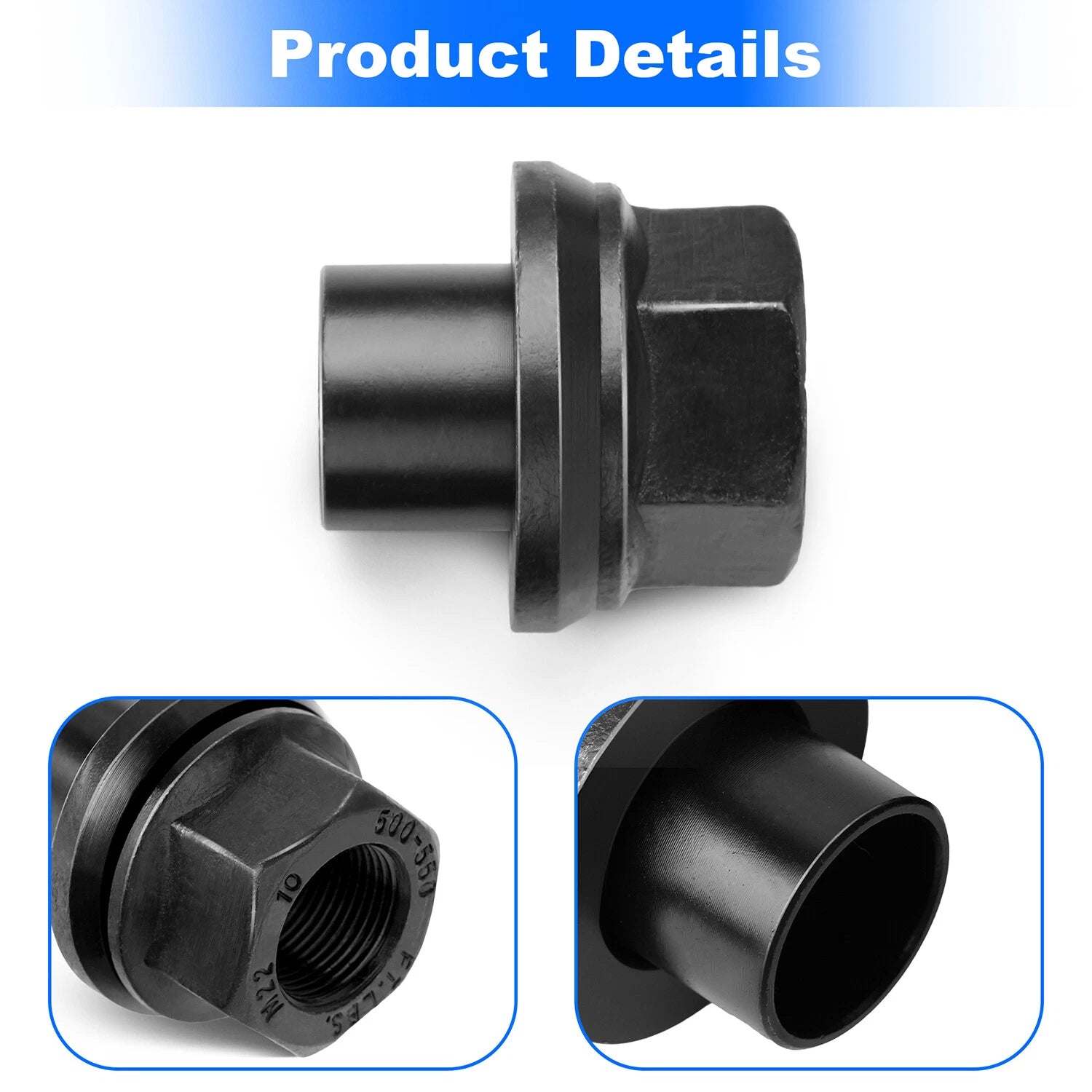 Set of 20 M22x1.5 33mm Wheel Nuts Sleeve Nuts for
