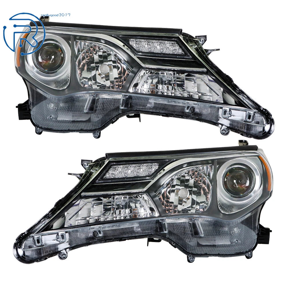 Set of 2 Halogen Headlights for Toyota RAV4 (2013–2015) Left+Right Side