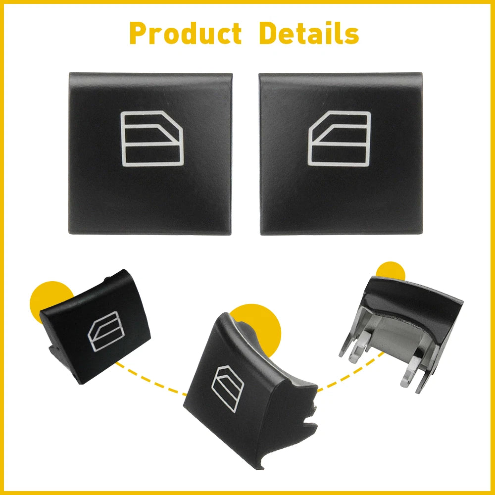 Driver Window Switch Button Cover for Mercedes Benz ML GL R Class (2006–2012)