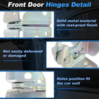 Set of 2 Rear Door Hinge Assemblies for Chrysler 300 (2011–2023) No. 55113660AA