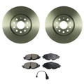 Set of 4 Bosch QuietCast Rotors & Akebono EURO Ceramic Pads for Audi A3 TT (2006–2013)