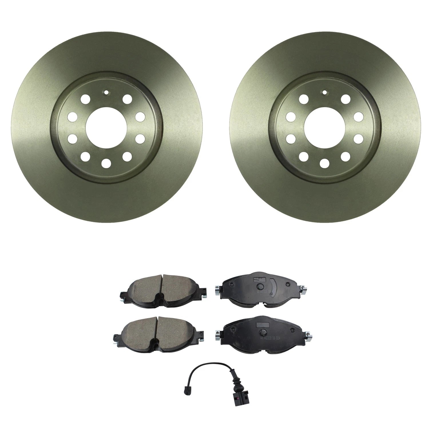 Set of 4 Bosch QuietCast Rotors & Akebono EURO Ceramic Pads for Audi A3 TT (2006–2013)