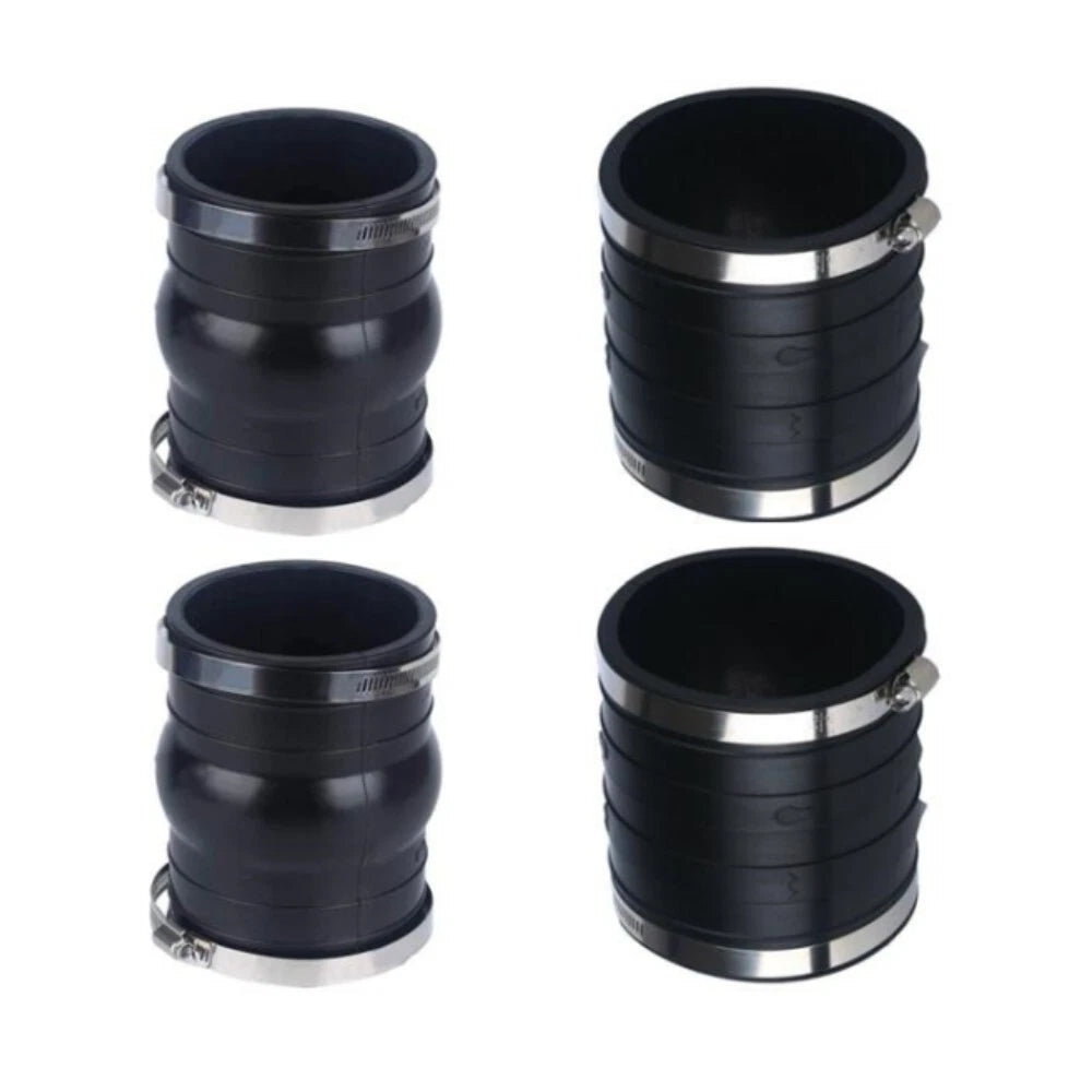 Set of 2 Upper & 2 Lower Exhaust Hose Bellows for Volvo Penta (3852696, 3863450)
