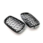 Black & Chrome Front Bumper Kidney Grille for BMW X5 E70, X6 E71 (2007-2013)
