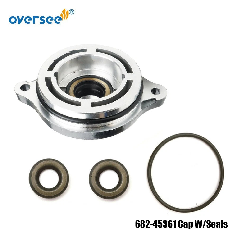 Gear Box Cap with Seals & O-Ring for Yamaha Outboard Motor 15HP 9.9HP (2T)