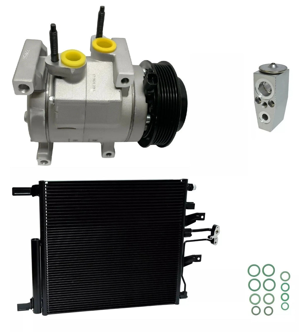 AC Compressor Kit W Condenser for Ram 1500 3.6L (2013–2018)