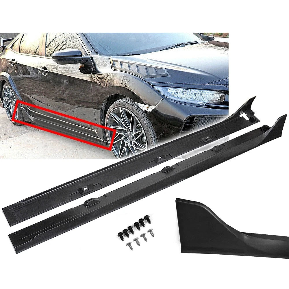 Side Skirt Extension for Honda Civic 4DR Sedan (2016–2020) Type-R Style