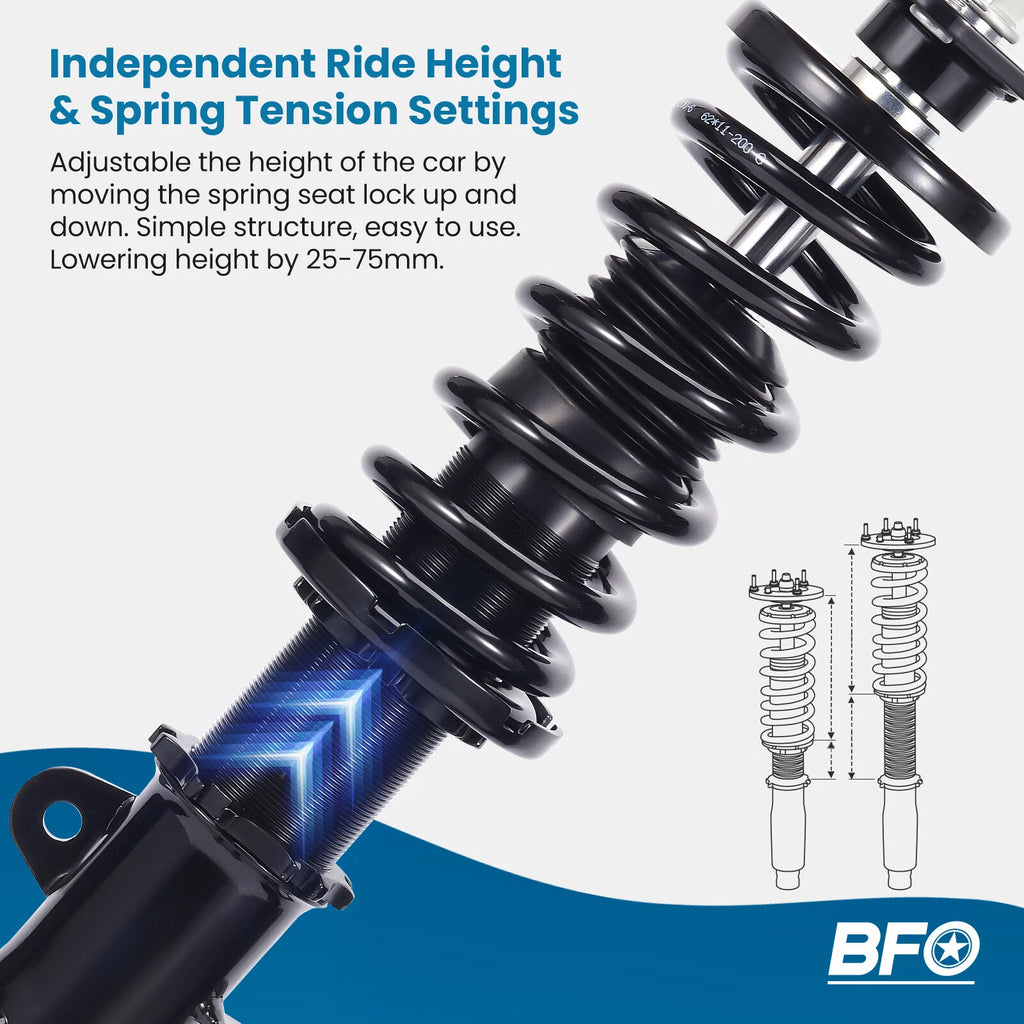 Coilover Shock Suspension Kit for Toyota Corolla (1987-2002)