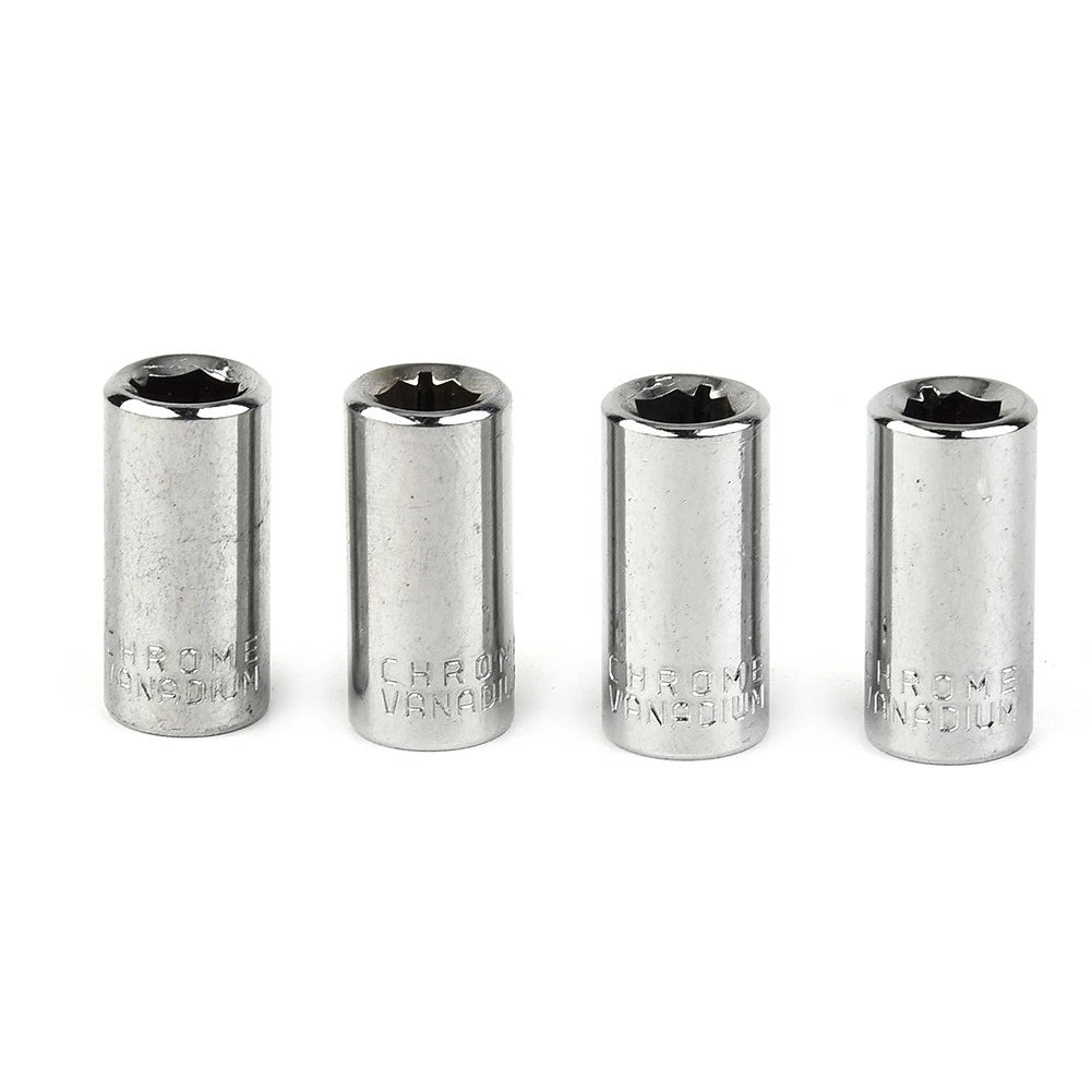 Set of 4 Hexagon Screwdriver Socket Adapters