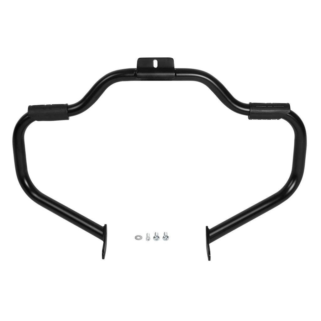 Matte Black Engine Guard Footpegs Mount for Harley Softail (2000–2017)