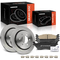 Rear Disc Brake Rotors & Ceramic Pads for Ford F-150 (2015–2017)