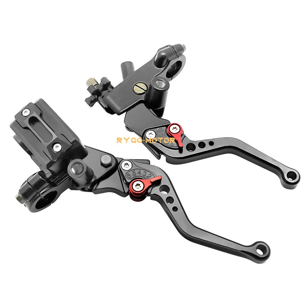 CNC Brake Clutch Master Cylinder Lever Set for Universal Motorcycle (7/8'')