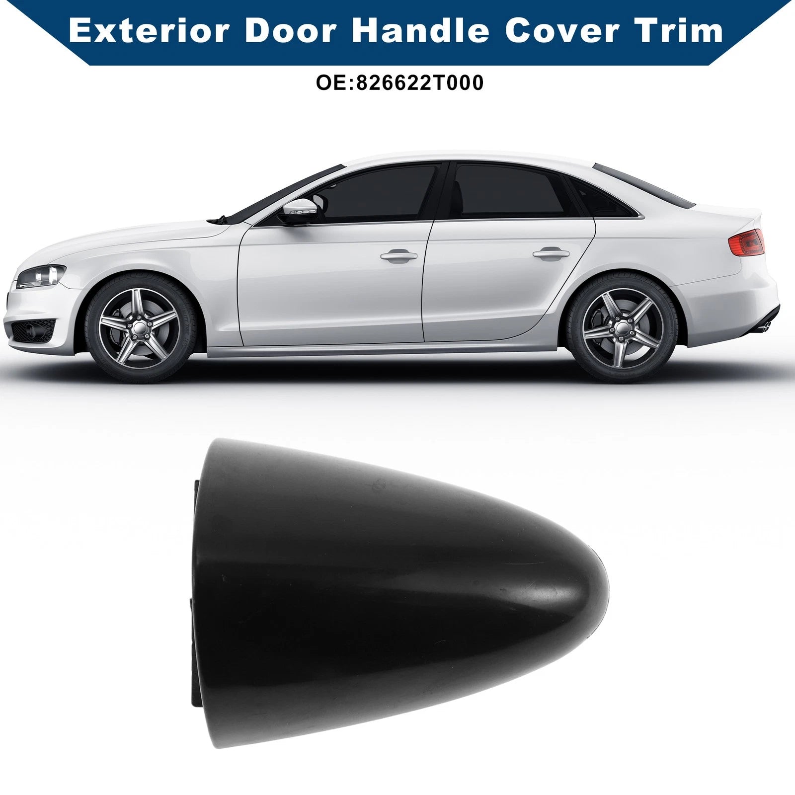 Exterior Door Handle Cover Trim for Kia Optima (2011–2016) Black