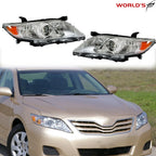 Set of 2 Halogen Headlights for Toyota Camry (2010–2011)