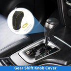 Gear Shift Knob Cover for Subaru Impreza (2017–2023) Black Yellow Faux Leather