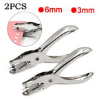 2X Metal Single Hole Punch for Scrapbooking Cards