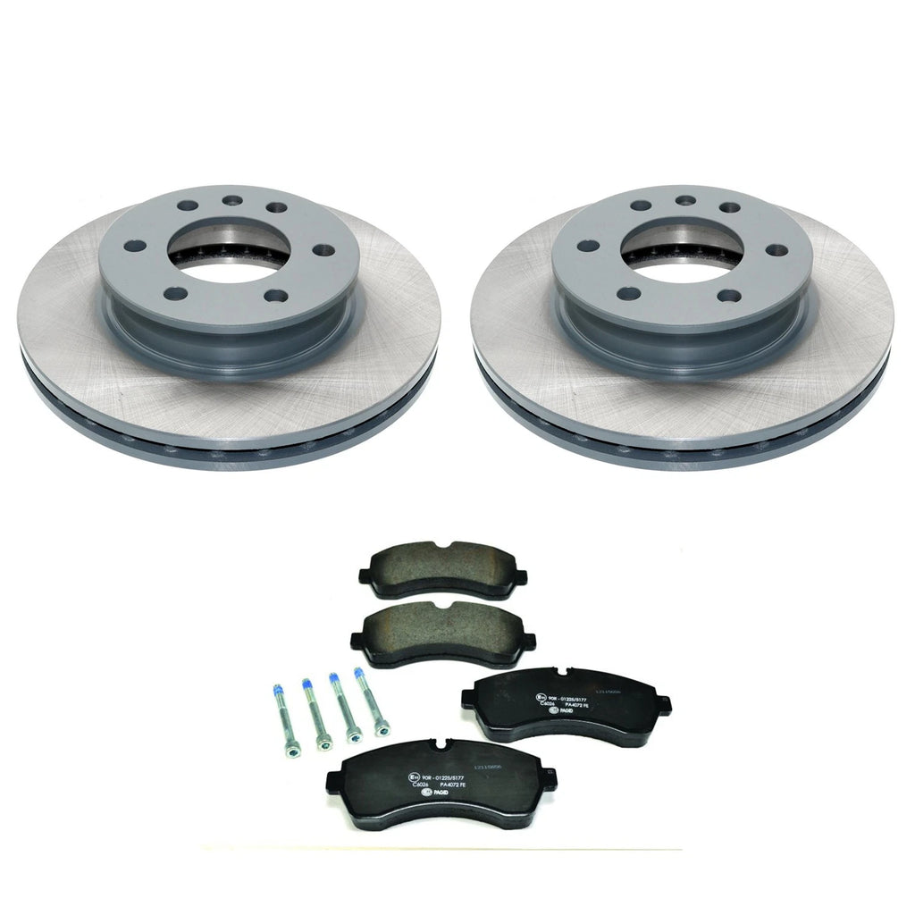 DuraGo Front Rotors & Low-Met Disc Brake Pad Kit for W907 Sprinter 1500 3500 (2007–2018)