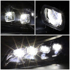 LED DRL Sequential Signal Projector Headlights for Cascadia (2018–2024)