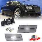 Clear Lens Front Side Marker Lights for Chrysler 300 (2005–2010) with LED