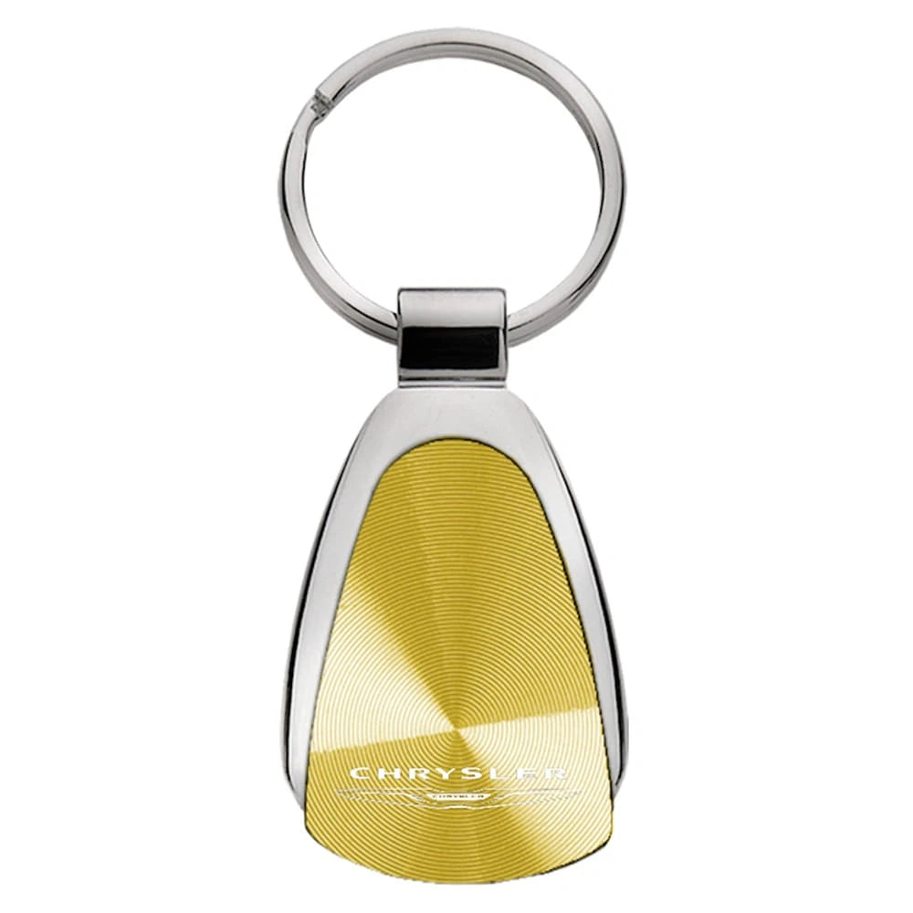 Gold Teardrop Keychain KCGOLD.CHR - Officially Licensed for Chrysler