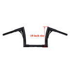 Z-Bar 10" Rise Ape Hanger Handlebar for Harley Sportster Softail Dyna (1 1/4")