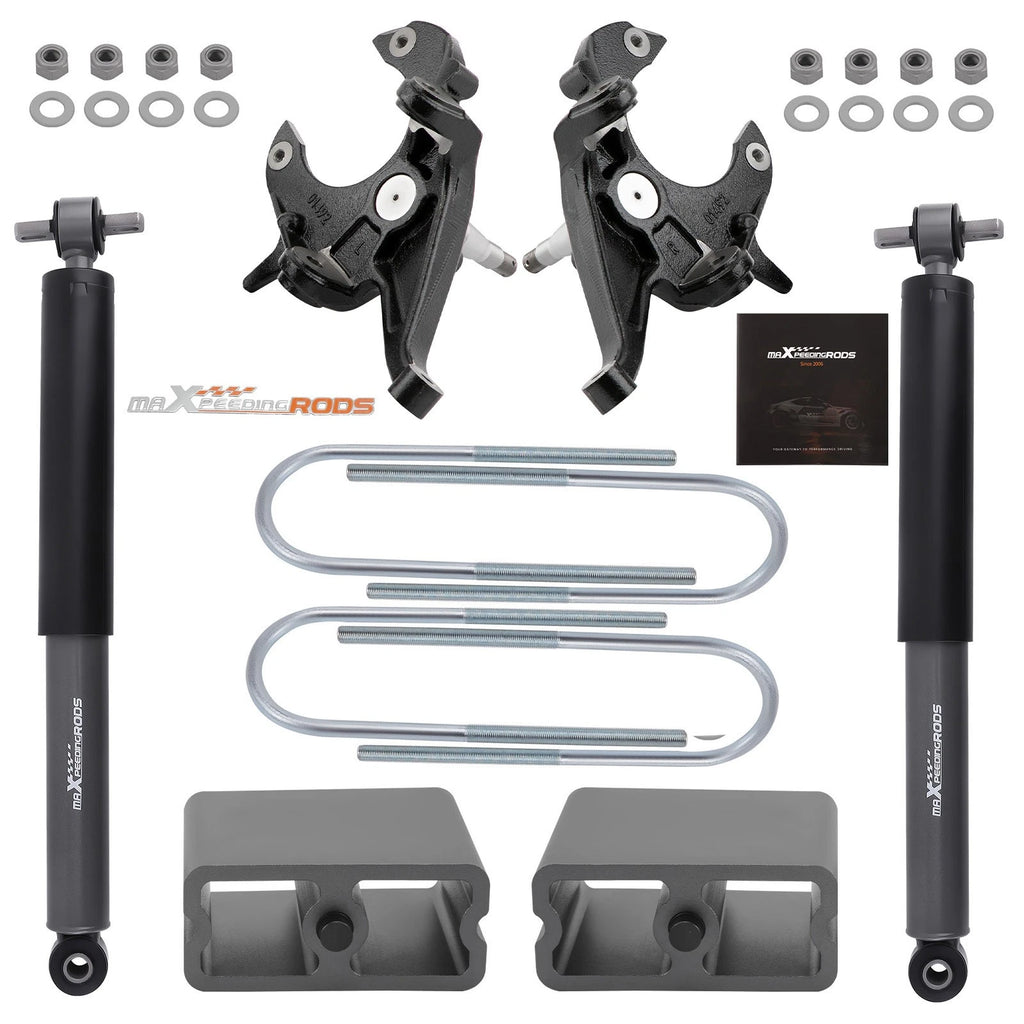 2" Front 4" Rear Lowering Suspension Kit for S10/Sonoma RWD (1982-2004)