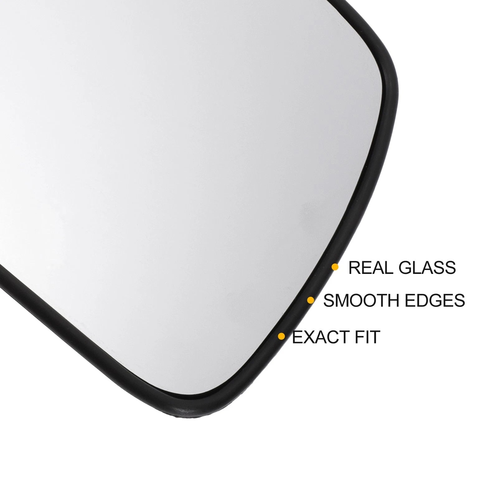 Right Side White Mirror Glass w/ Back for KIA Picanto (2004–2007)
