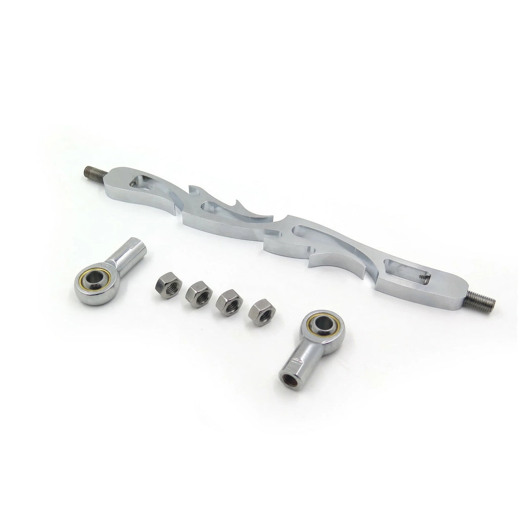 Chrome Flame Shift Linkage for Harley Softail Dyna Wide Glide (1984–2023)