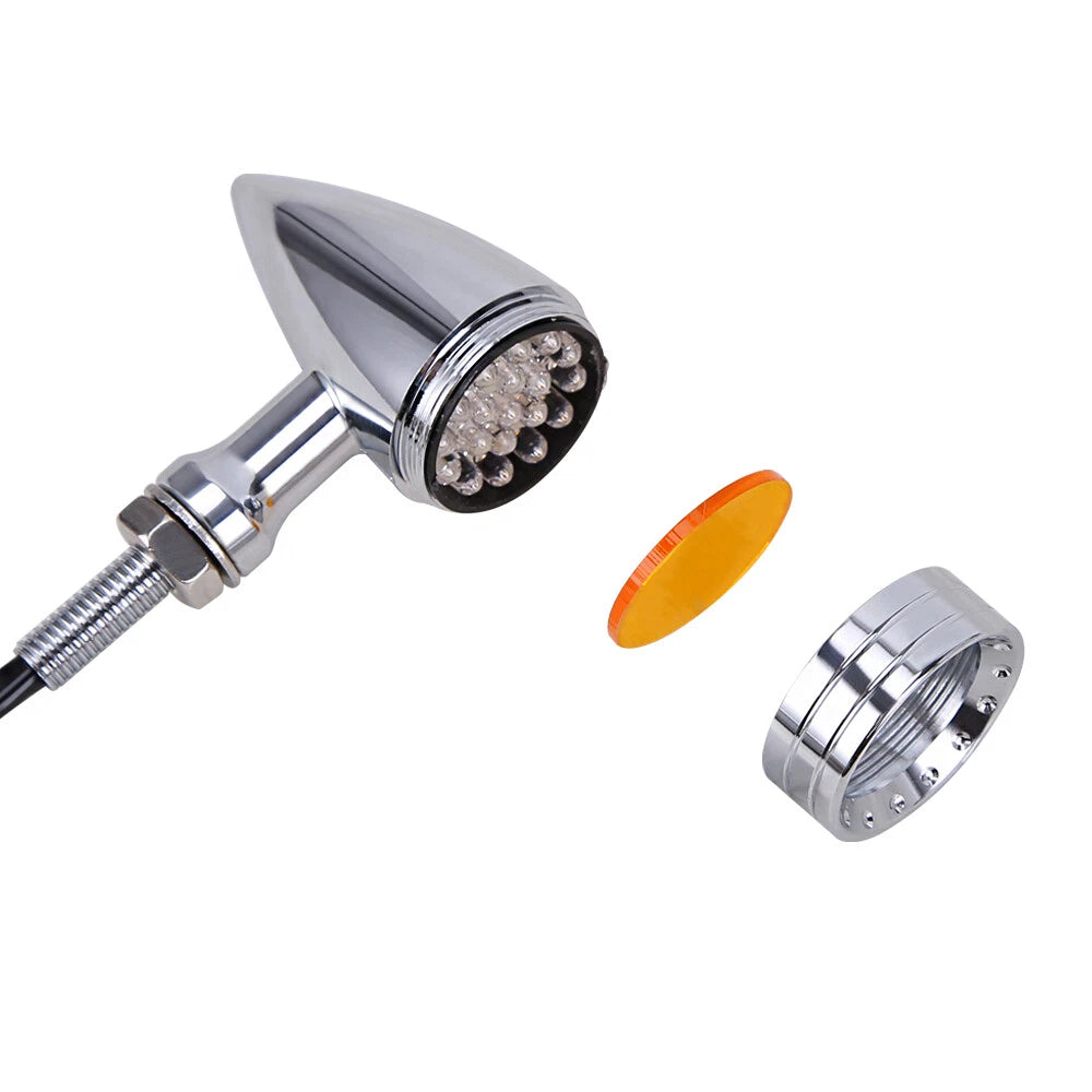 LED Bullet Brake Blinker Turn Signal Tail Light for Harley Kawasaki
