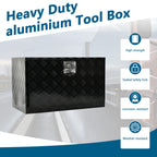 30" x 17" x 18" Black Aluminum Tool Box for Pickup Truck (Fits )