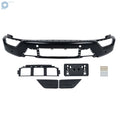 Front Bumper Face Bar 5PCS for Ford F150 (2021–2023) Steel Black w/ 6 Sensor Holes