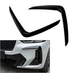 2Pcs Front Bumper Air Vent Trim for BMW X3 G01 X4 G02 M Sport (2022+) Glossy Black