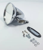 Chrome GT Racing Rear View Mirrors Bullet Style for Pair (4.5 in)