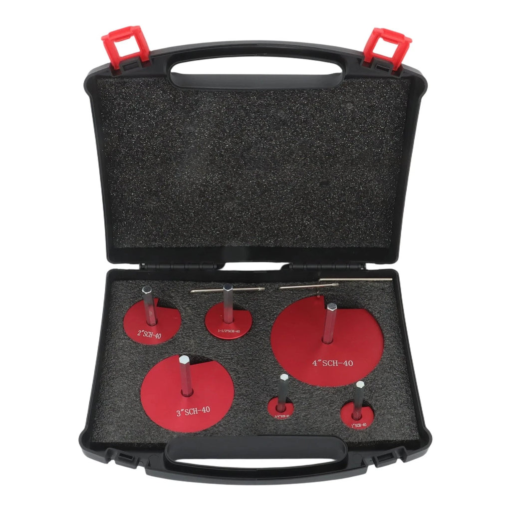 6 Pcs Pipe Reamer Kit for Plastic Pipe Fittings (0.75" to 4")