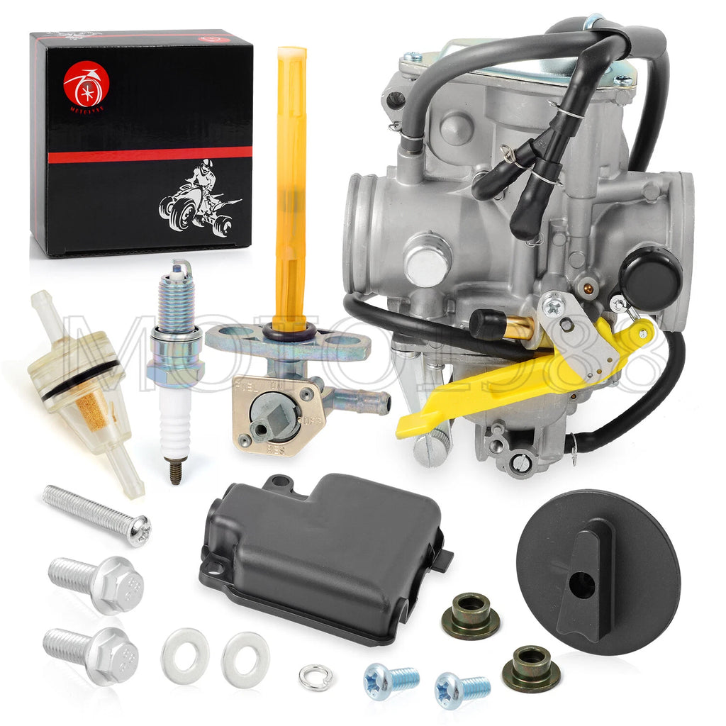 Carburetor & Fuel Valve Petcock Kit for Honda 400EX TRX400EX TRX400X (1999–2014)