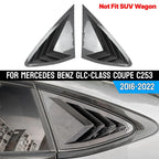 Carbon Style Window Louver Cover for Benz GLC-Class Coupe (2016–2022)