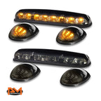 3Pcs Cab Roof Running Light Smoked Yellow LED for Silverado/Sierra (2002–2007)