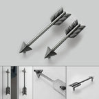 2Pcs Silver Arrow Door Pull Handle for Kitchen Cabinet (Universal)